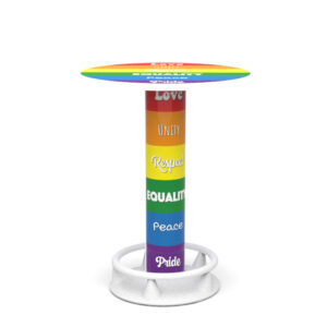 Stehtisch Quick-Table Love Peace Pride