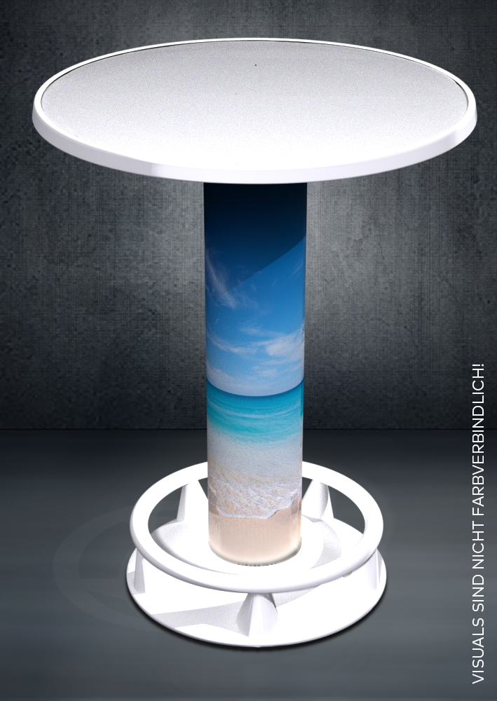 Stehtisch Quick-Table Meermotiv 2