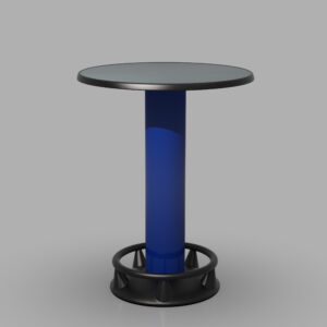 Stehtisch Quick-Table Blau/Punti
