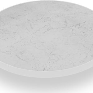 Tischplatte Marble Design, 85cm, Sevelit / ohne Schirmloch / ohne Adapterplatte